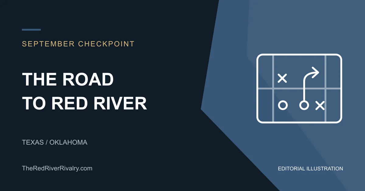 Editorial field-diagram illustration for the September road to Red River checkpoint.